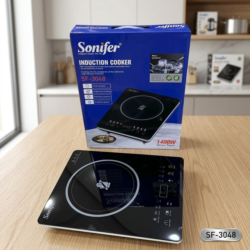 Sonifer Induction Cooker SF-3048 - 1400W Sensor Touch, Timer Function