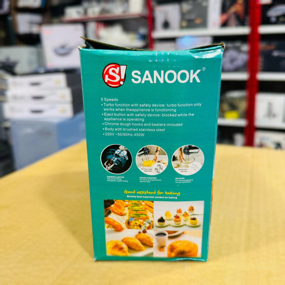 Sanook Hand Mixer SE-135 – 7 Speed Handheld Mixer with Stainless Steel Beaters