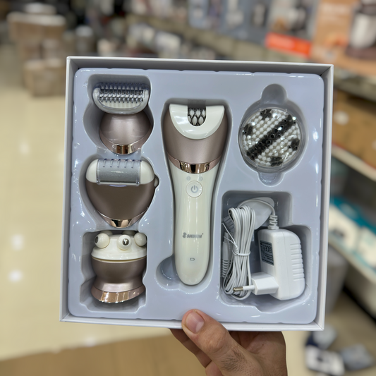 Shinon 5 in 1 Washable Ladies Epilator Set SH-7659