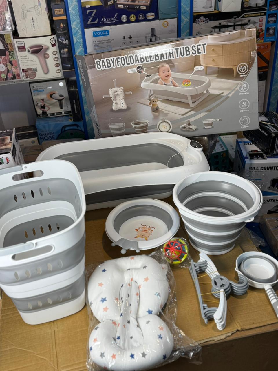 Baby Foldable Bathtub Set