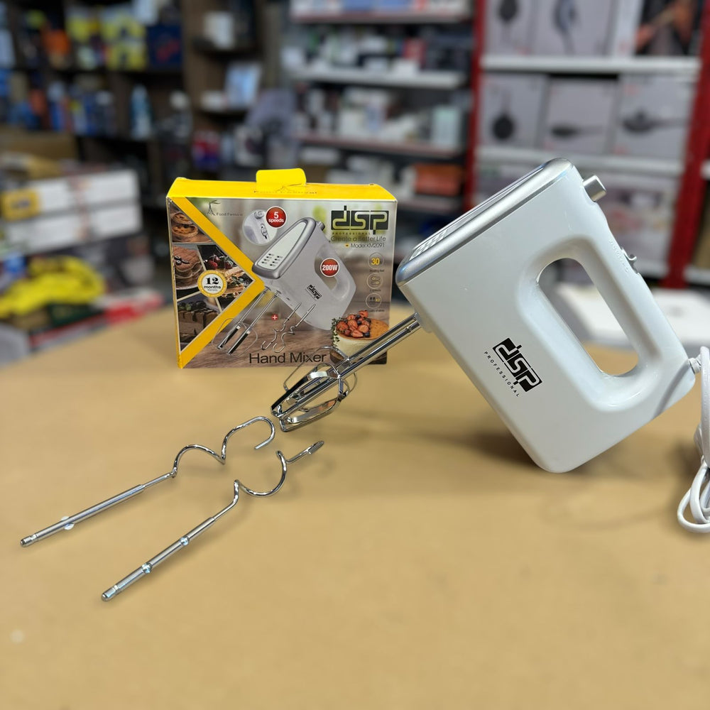 DSP Hand Mixer KM2091 – 5 Speed Powerful Handheld Mixer for Baking & Cooking