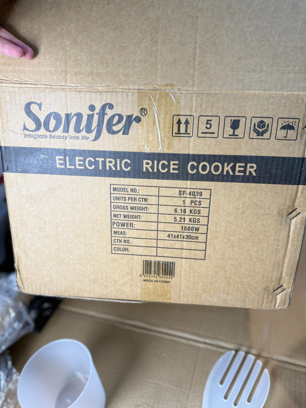 Sonifer Electric Rice Cooker SF-4039 10L