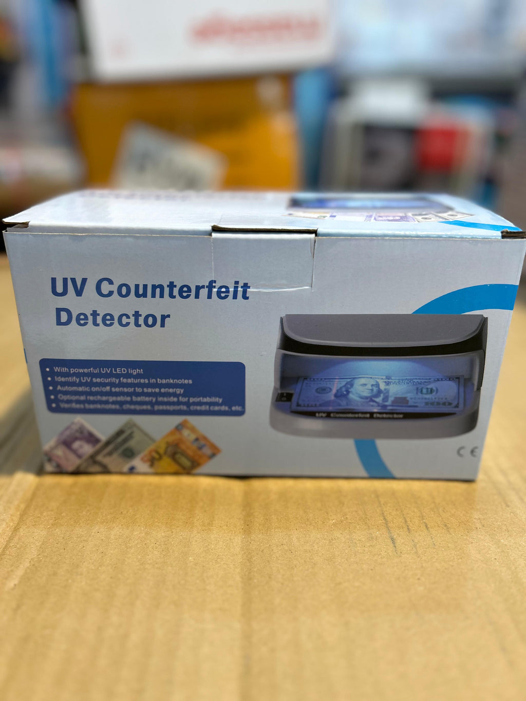 Rechargeable Fake Money Detector – Portable & Accurate Currency Checker