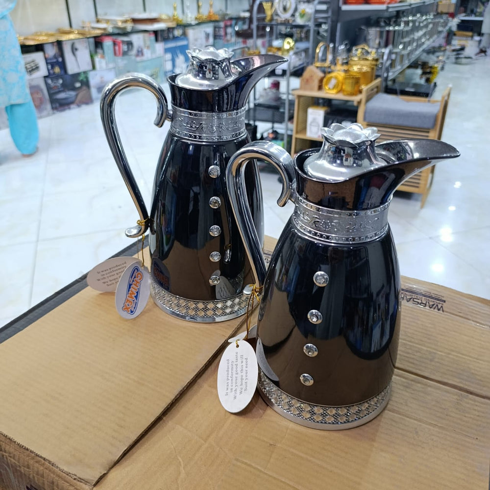 Lot Imported 2pcs Fancy Glass Vacuum Flask Set