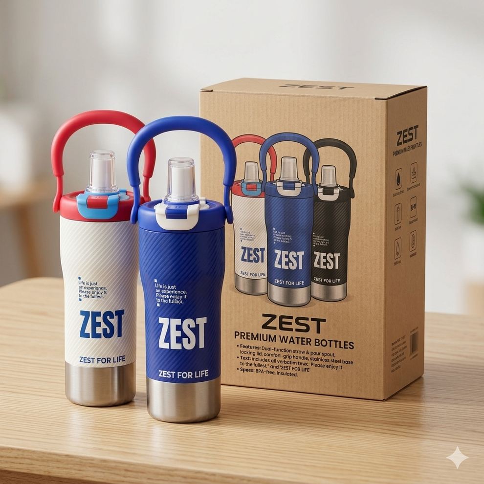 Zest Double Drink Leakproof SS Tumbler