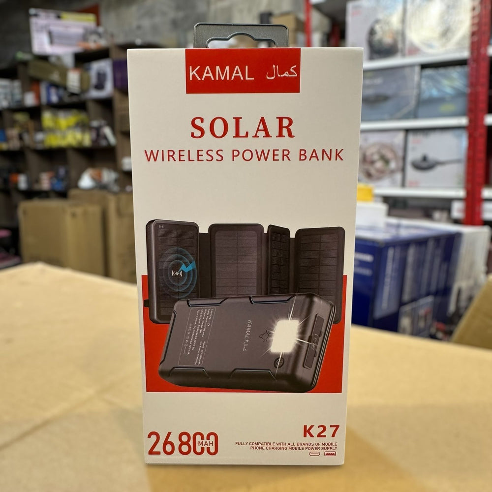 Solar Powered Power Bank 26800mAH K-27