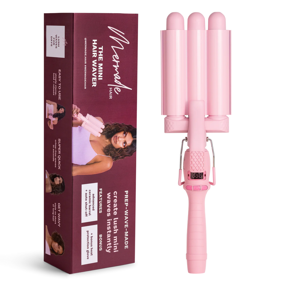 Mermaid Pro Mini Hair Waver 25mm Pink