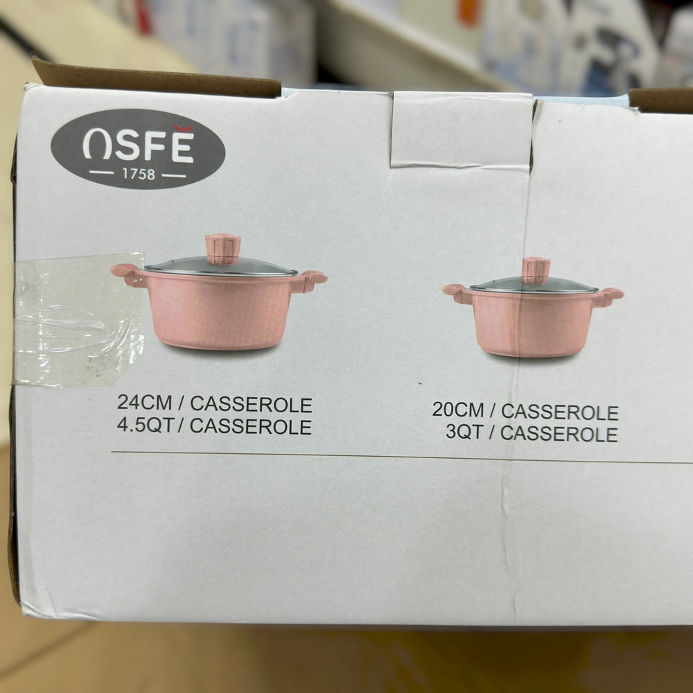Osfe 9pcs Granite Non-Stick Cookware Set