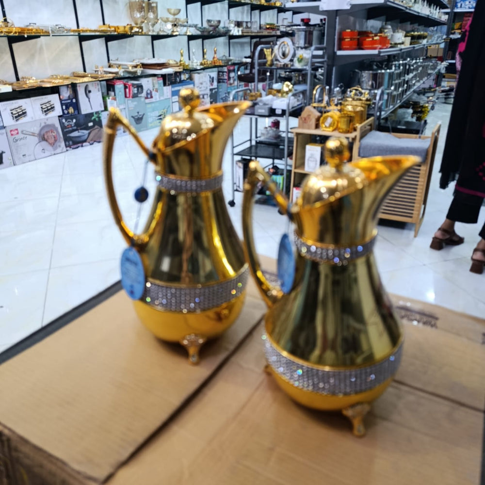 Lot Imported 2pcs Fancy Glass Vacuum Flask Set