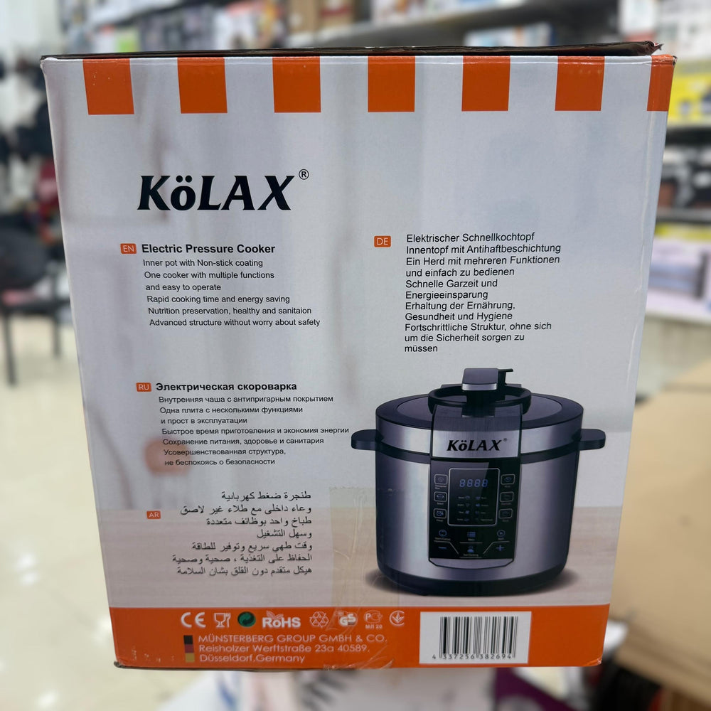 Kolax 6L Electric Pressure Cooker 901560