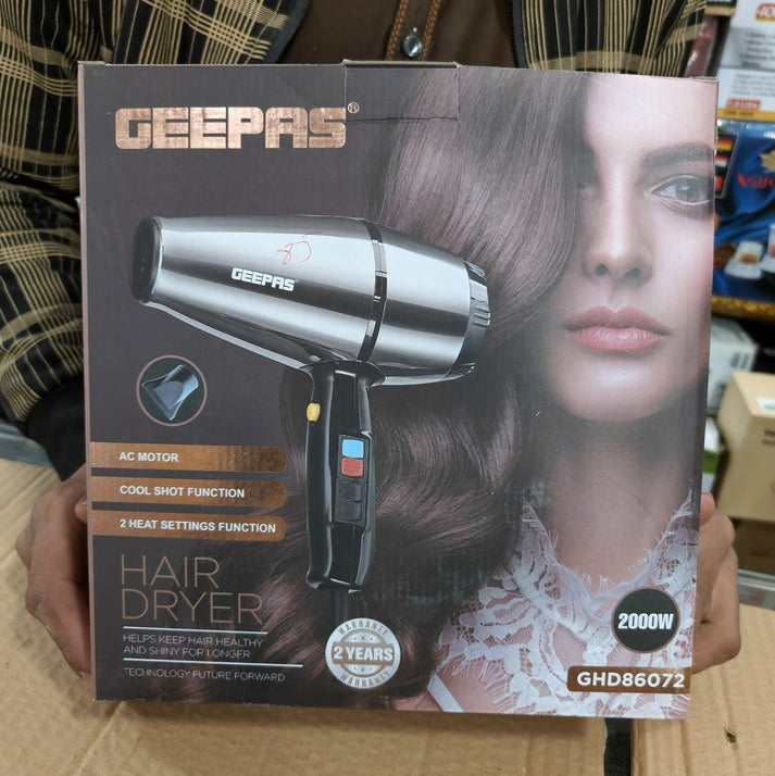 Geepas 2000W for Salon and at Home Hair Dryer 86072