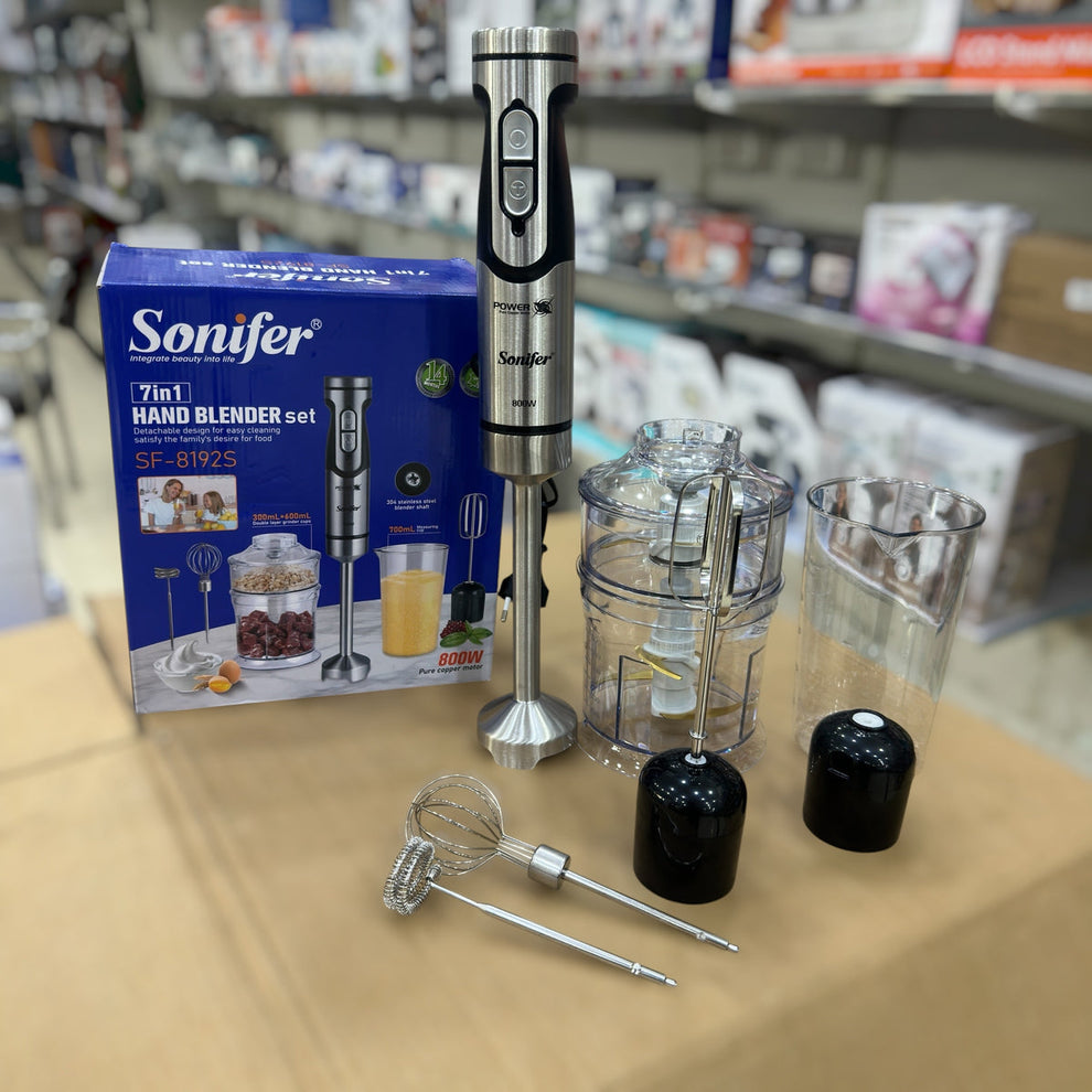 Sonifer 7-in-1 Hand Blender Set SF-8192S - 800W Pure Copper Motor