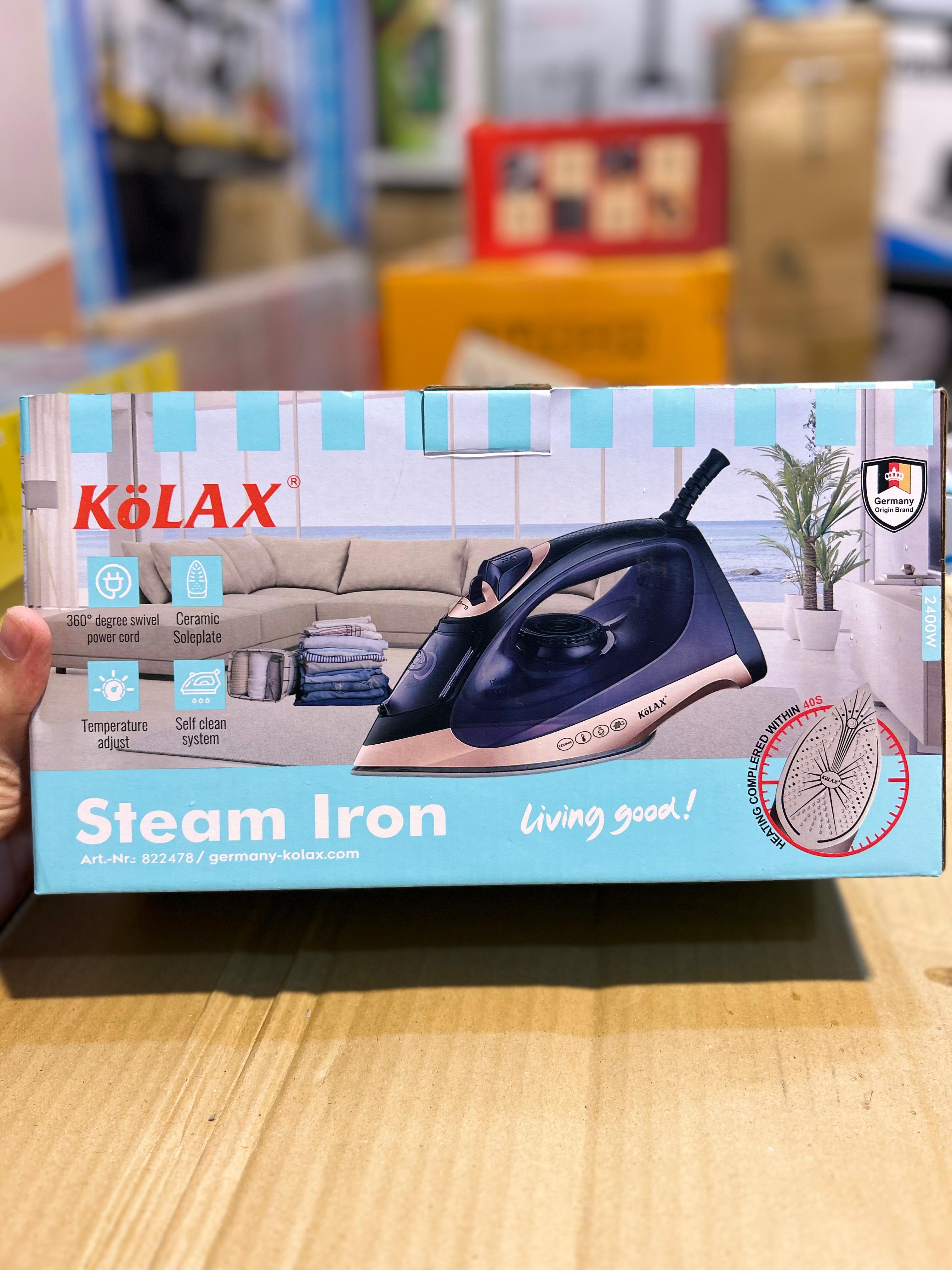Kolax Germany Steam Iron – Powerful & Durable Clothes Iron