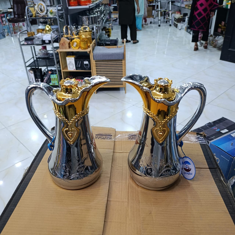 Lot Imported 2pcs Fancy Glass Vacuum Flask Set