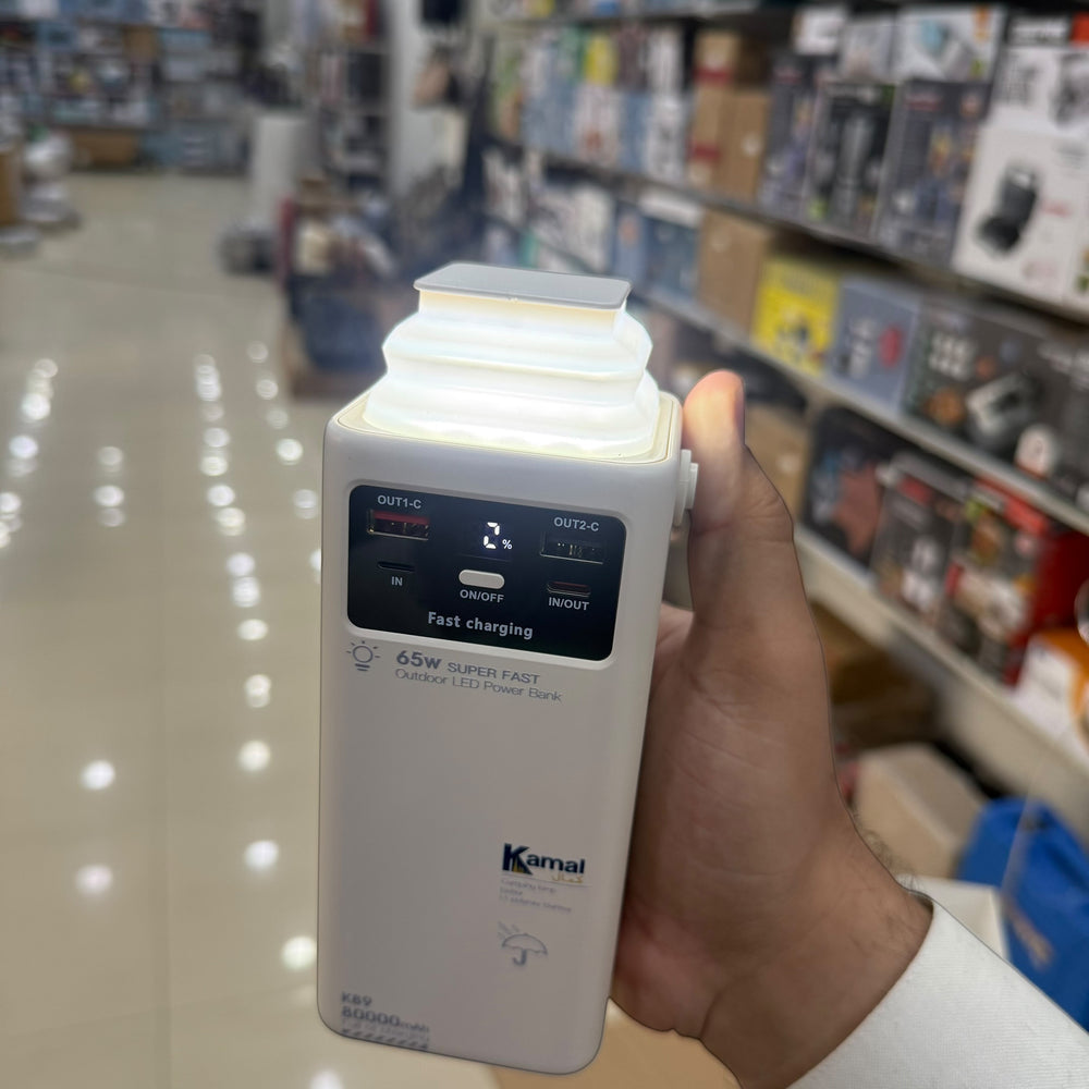 Foldable LED Quick Charge Power Banks