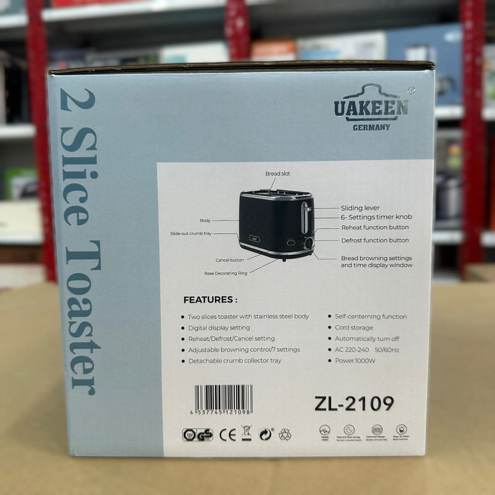 Uakeen Digital Display Electric Toaster ZL-2109