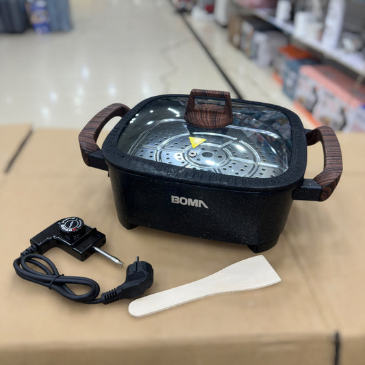 Boma 6L Multi-Function Electric Heating Pot BM-616 – Non-Stick Electric Cooker & Hot Pot