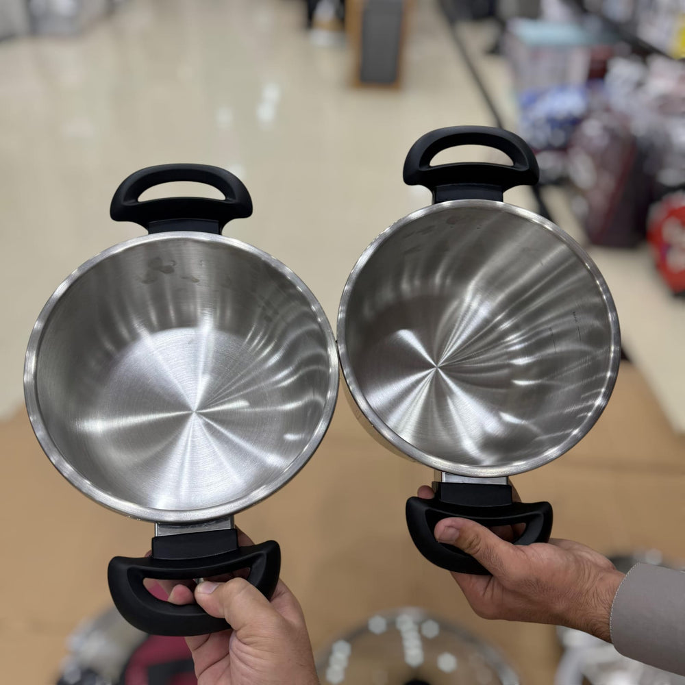 Uniqui 8pcs 5+7L Steel Pressure Cooker Set