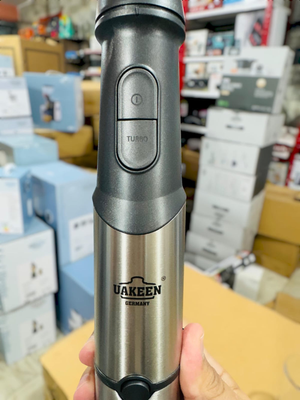 Uakeen Digital Hand Blender ZL-512 – Powerful Multifunctional Hand Blender with Stainless Steel Attachments
