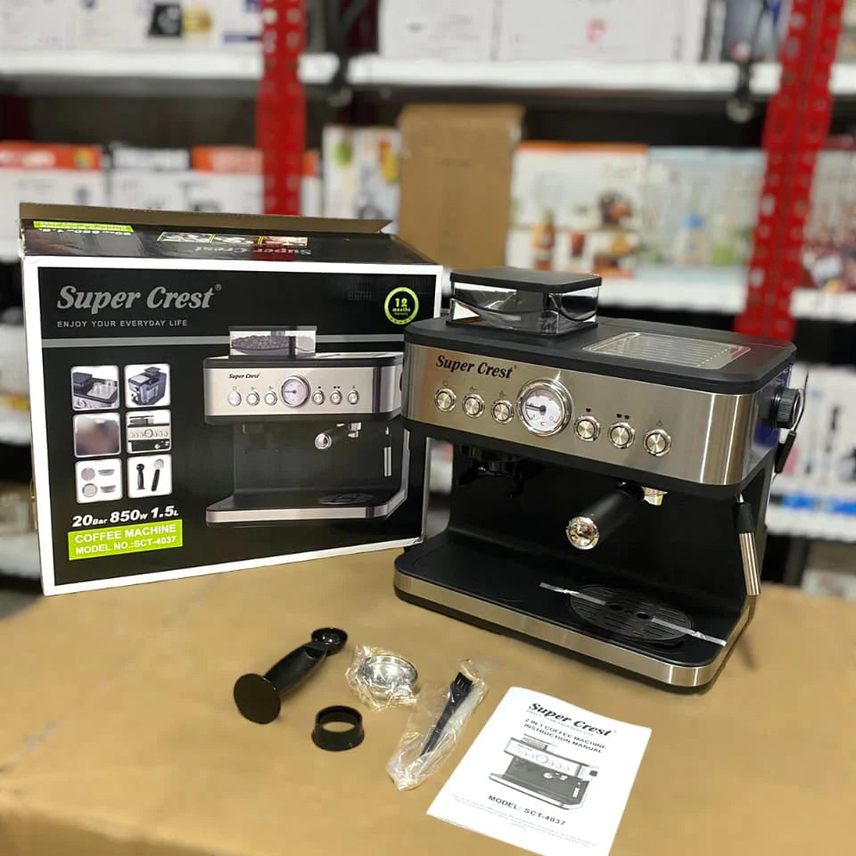 SUPER CREST 2 in 1 Coffee Machine 850W SCT-4037 – Brother Electronics