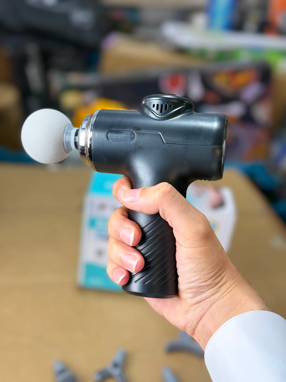 Blueidea 7-Headed Fascia Massage Gun – Professional Deep Tissue Muscle Massager