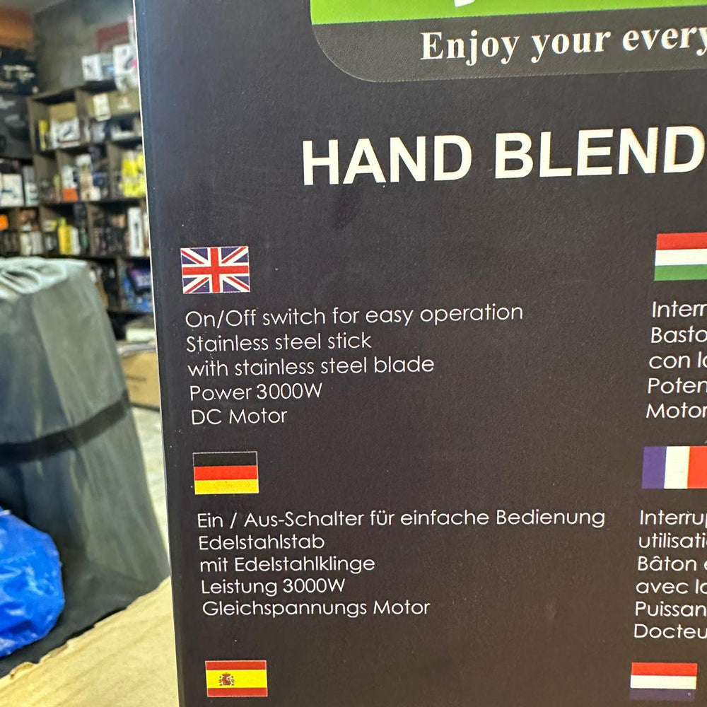 Super Crest 5 in 1 Hand Blender Set SCT-7008 – Multifunctional Blender with Chopper, Whisk, Masher & Beaker