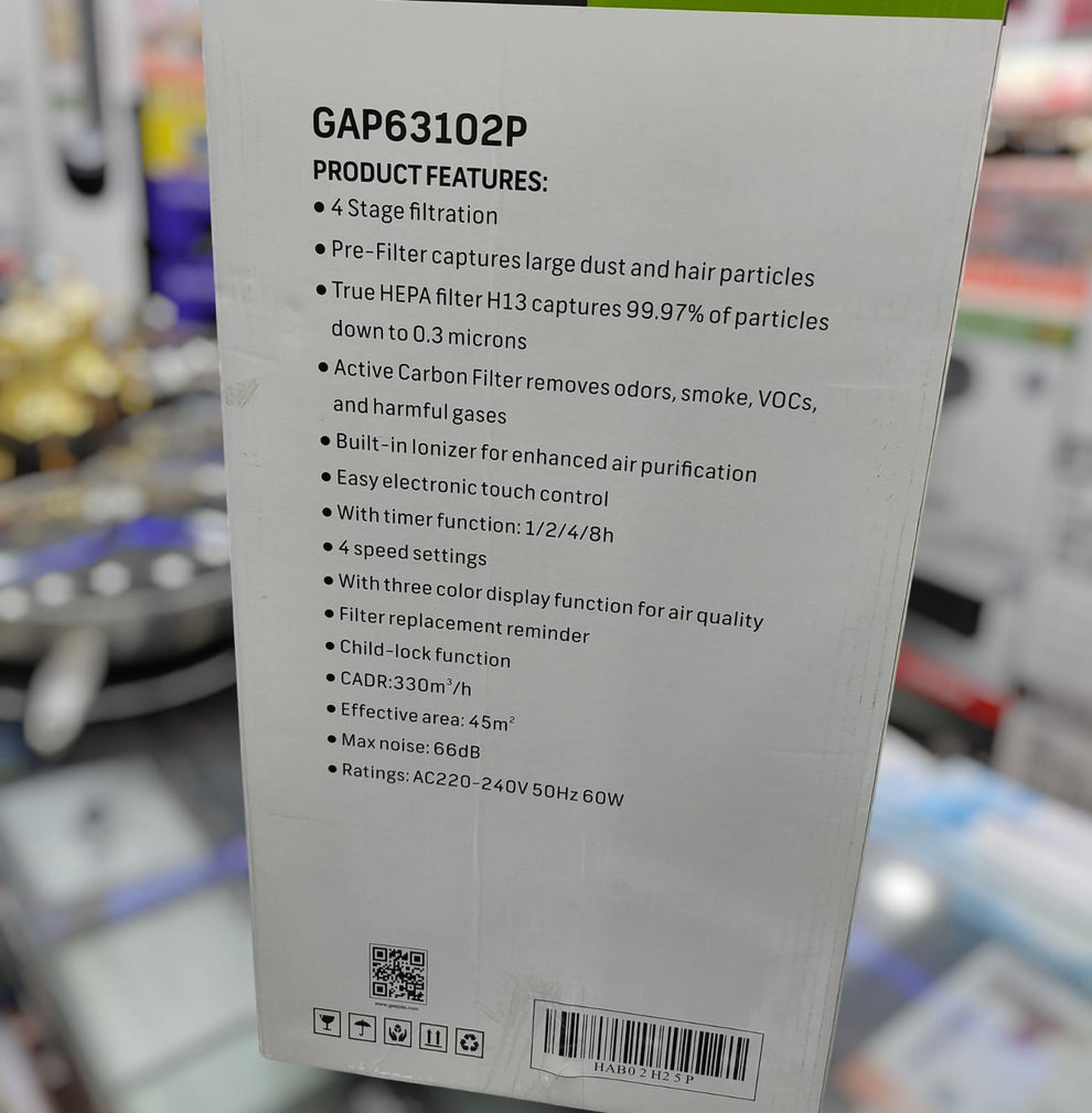 Geepas air purifier GAP 63102P