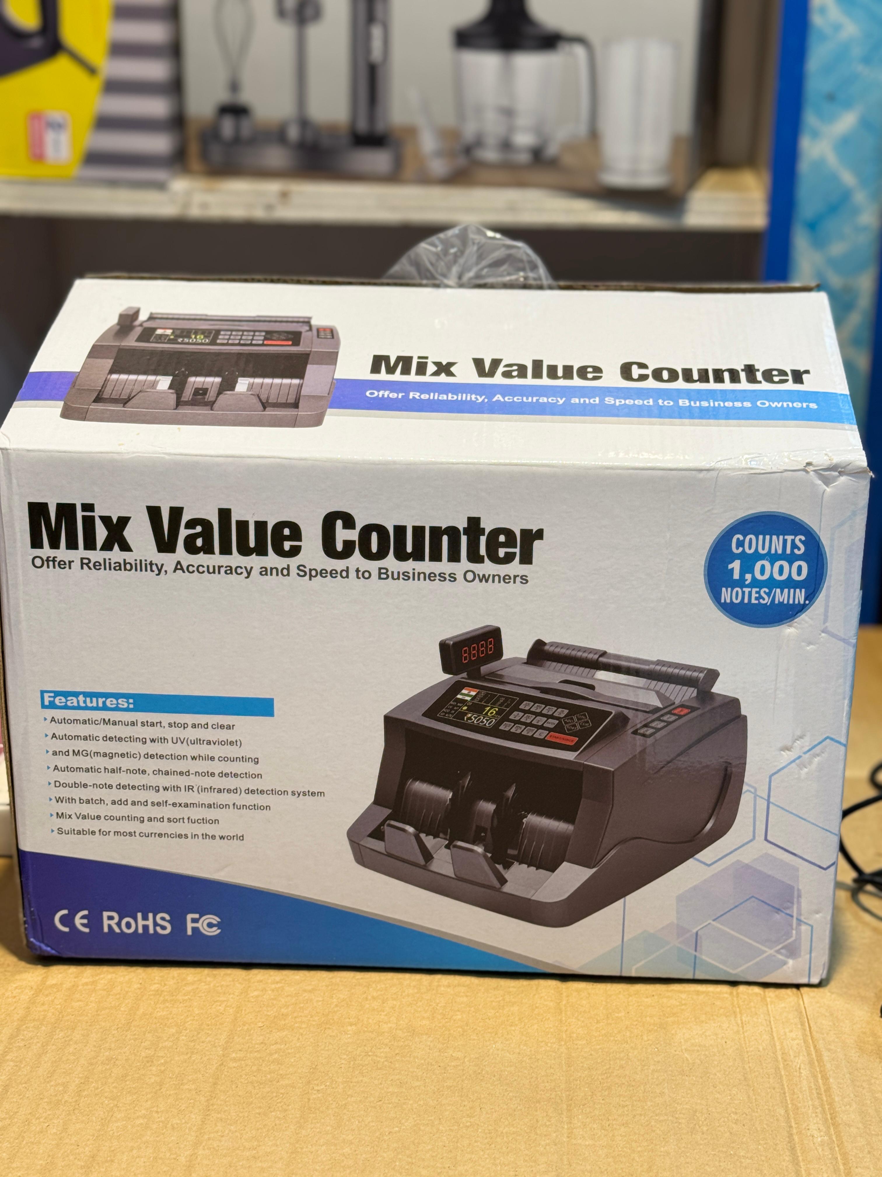 Mix Value Money Counter Machine AL-6300 | Fast & Accurate Currency Counting