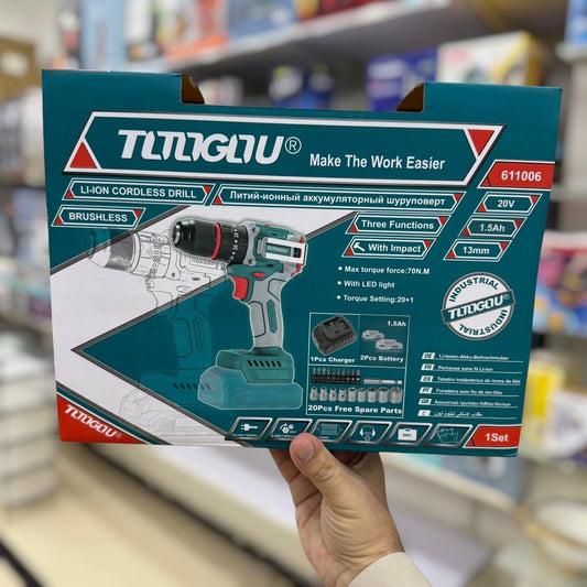 TITIGTU Heavy Duty Brushless Drill Machine