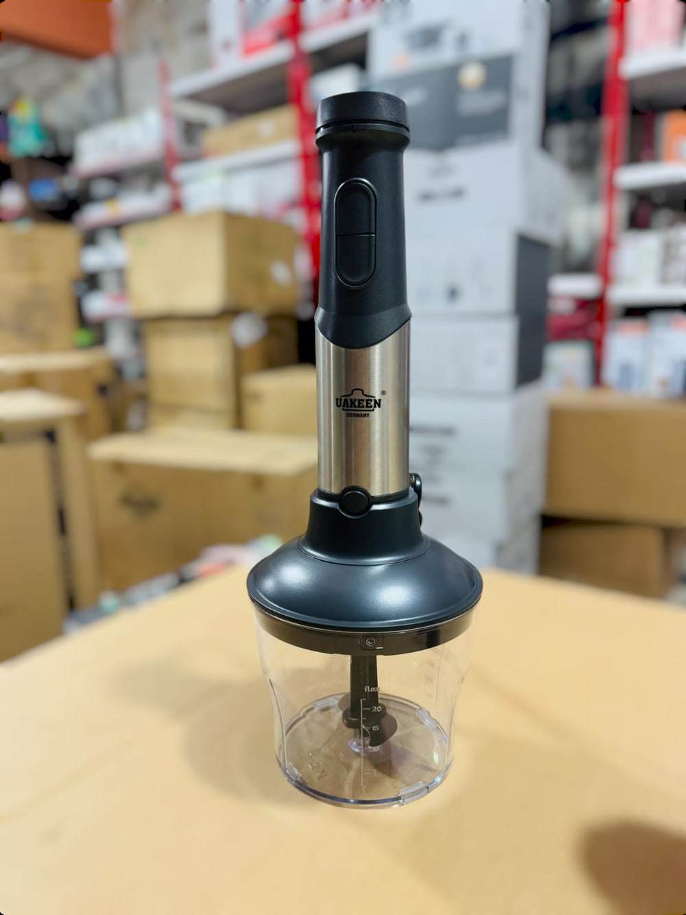 Uakeen Digital 4 in 1 Hand Blender Set ZL-515 – Multifunctional Blender with Chopper, Whisk & Beaker