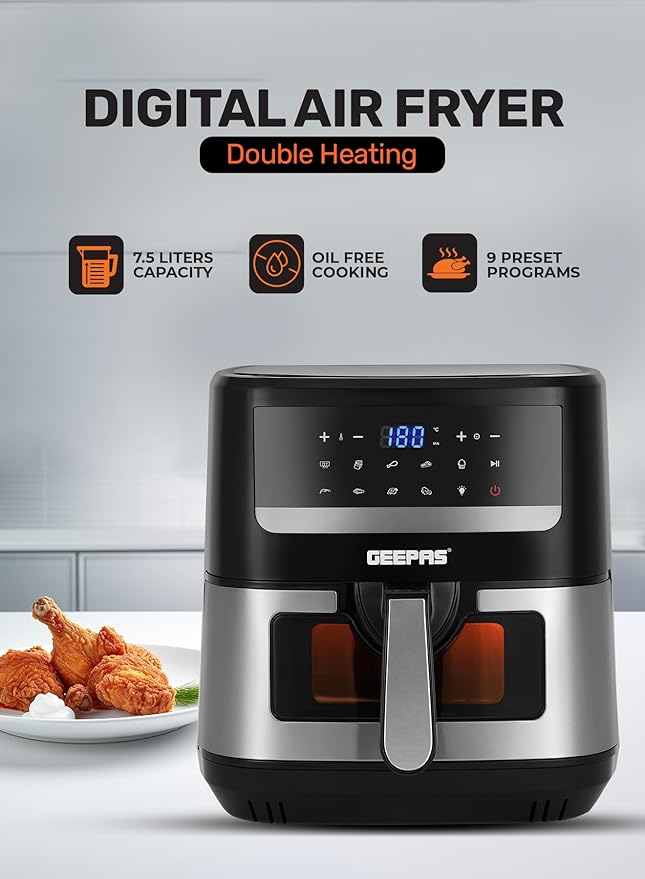 Geepas 4.5L Vortex Air Fryer 37541