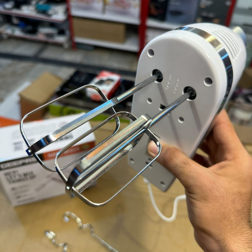 Geepas Hand Mixer GHM2002 – 5 Speed Lightweight Hand Mixer with Stainless Steel Beaters