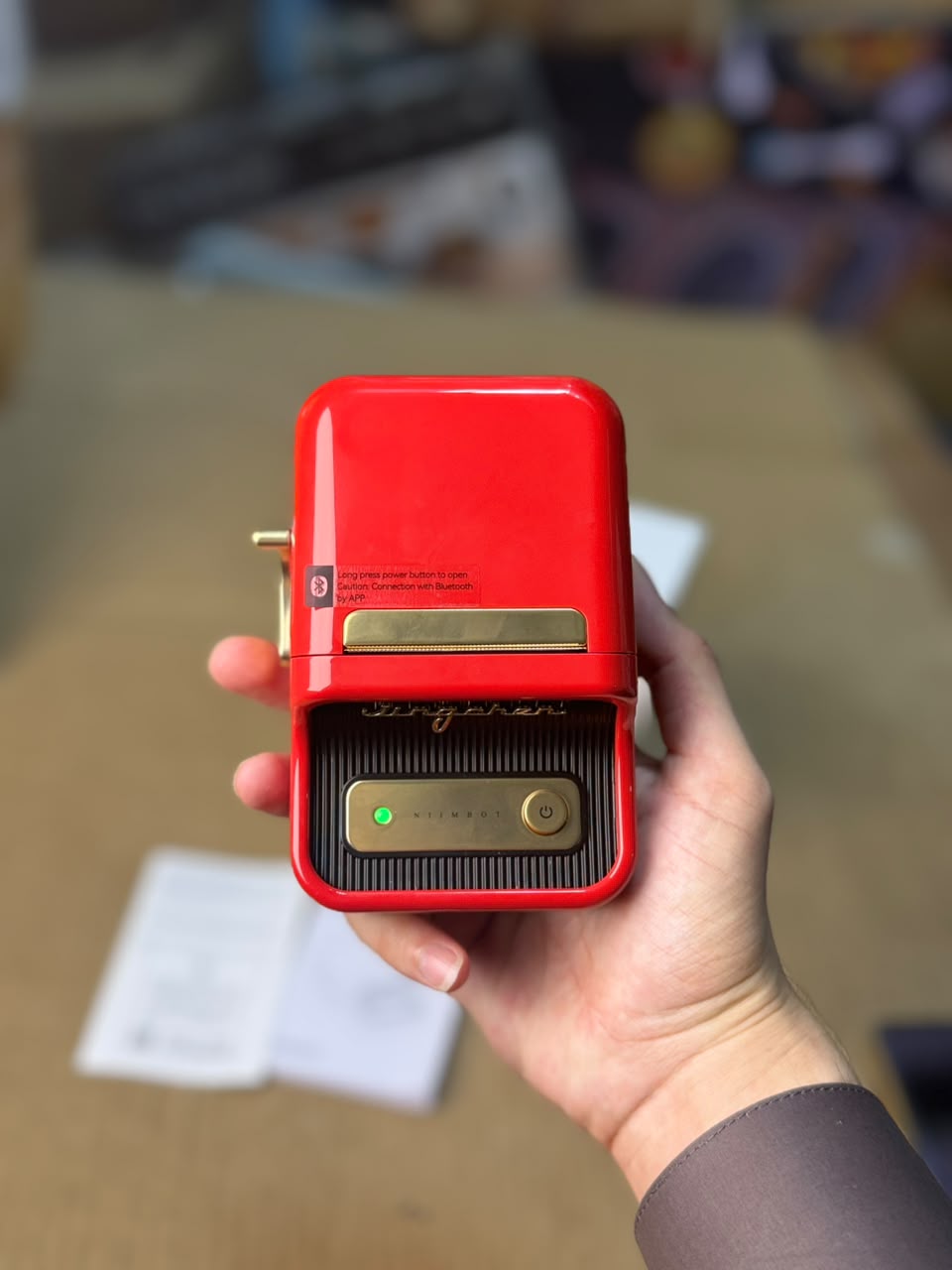 NIIMBOT B21S Portable Bluetooth Label Printer – Vintage Retro Smart Thermal Label Maker