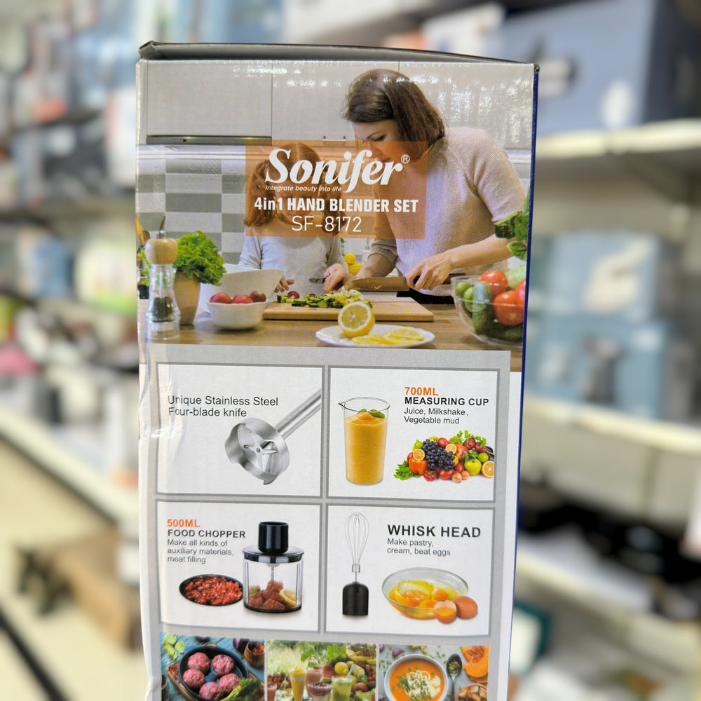 Sonifer 4 in 1 Electric Hand Blender Set SF-8172