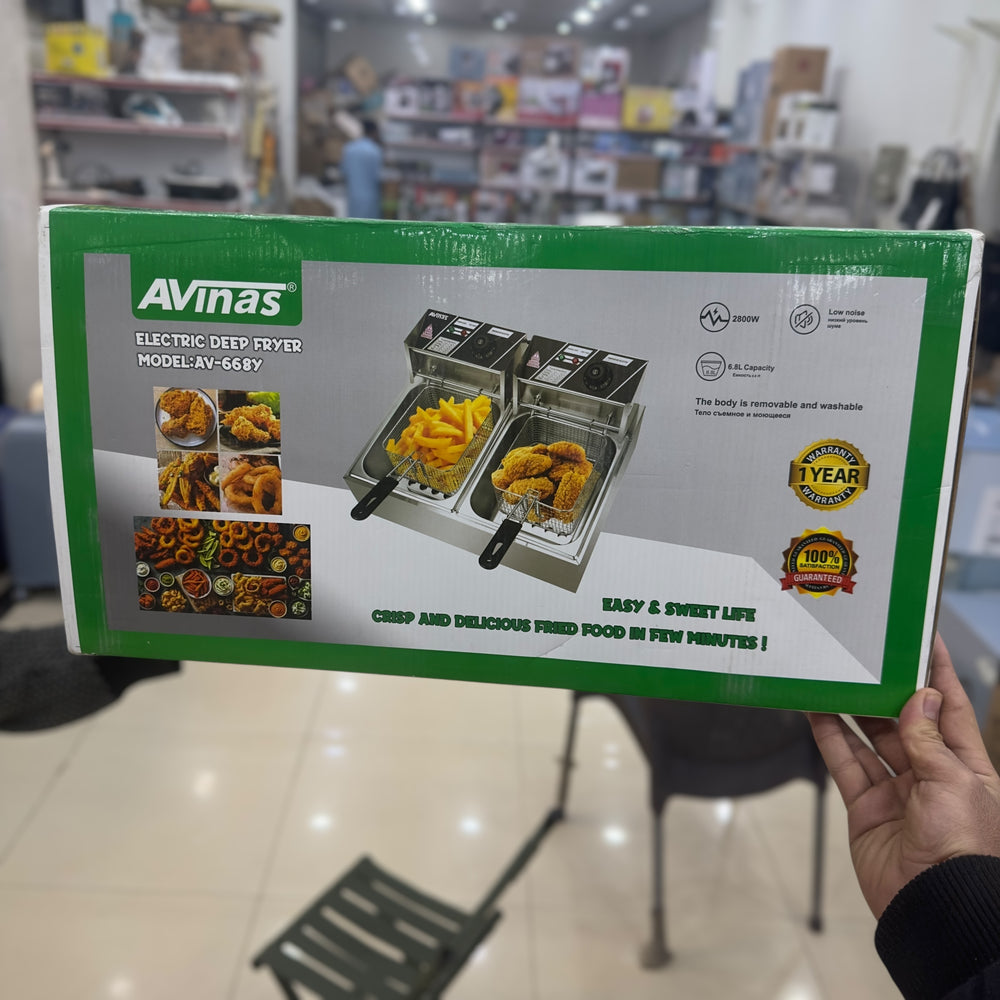 Avinas 6.8L+6.8L Deep Fryer AV-668y
