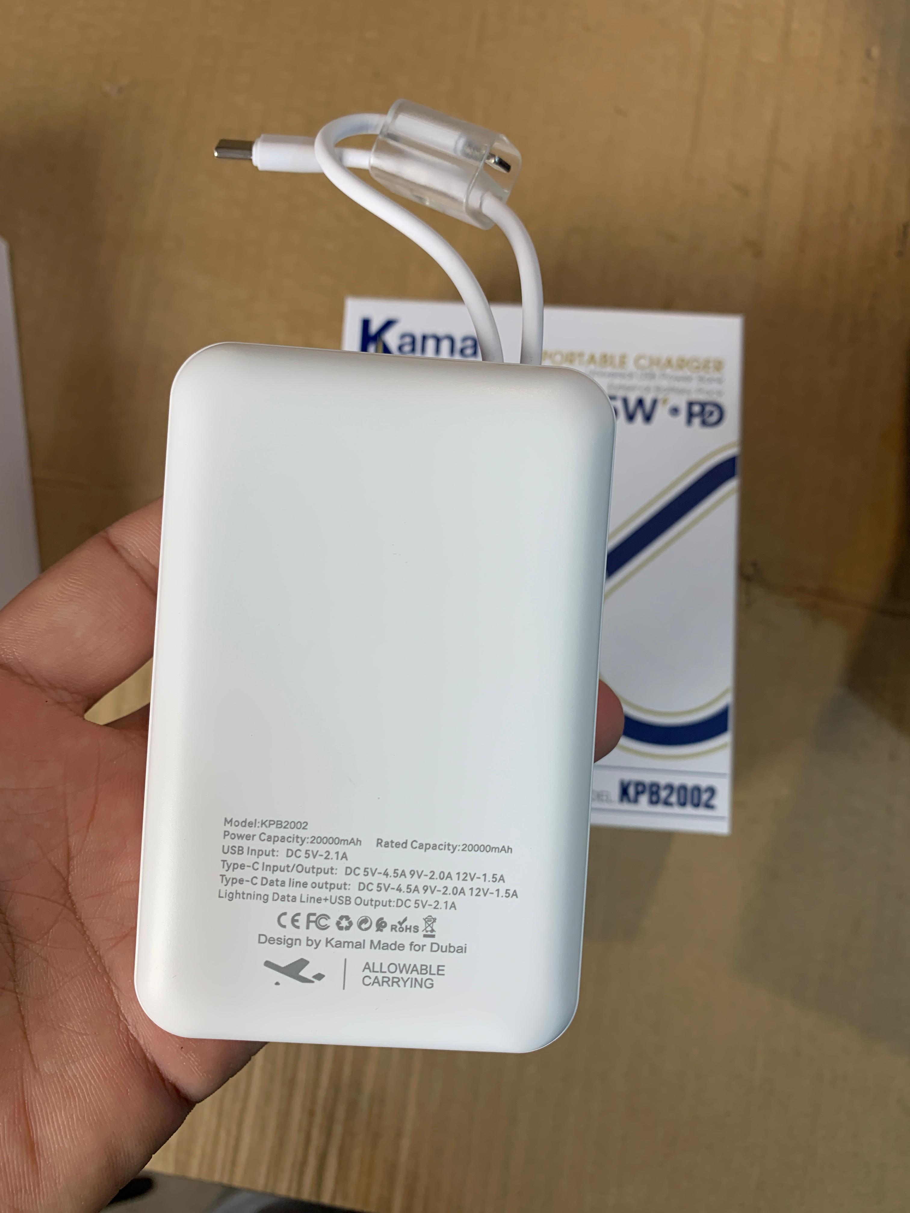 20000mAh Kamal Power Bank KPB2002