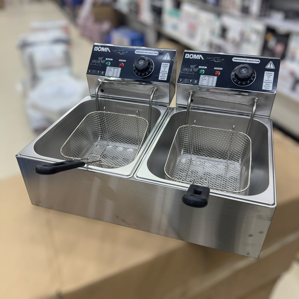 Boma Double Deep Fryer 12-Litre Capacity BM-85