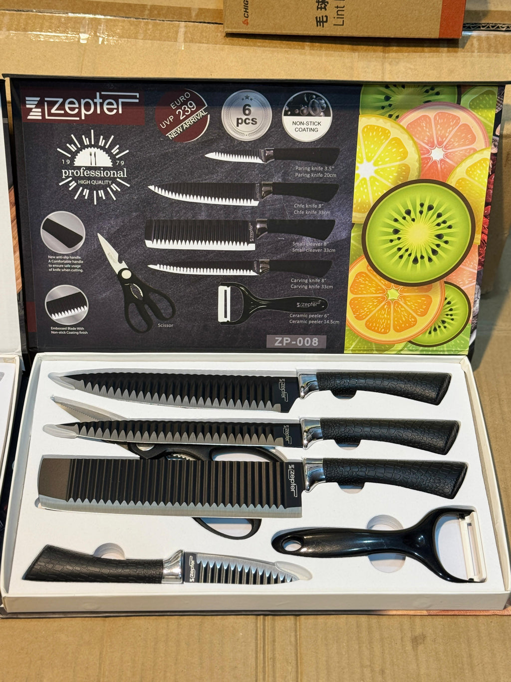 Zeptor 6pcs Knife Set ZP-008 – Premium Kitchen Knives