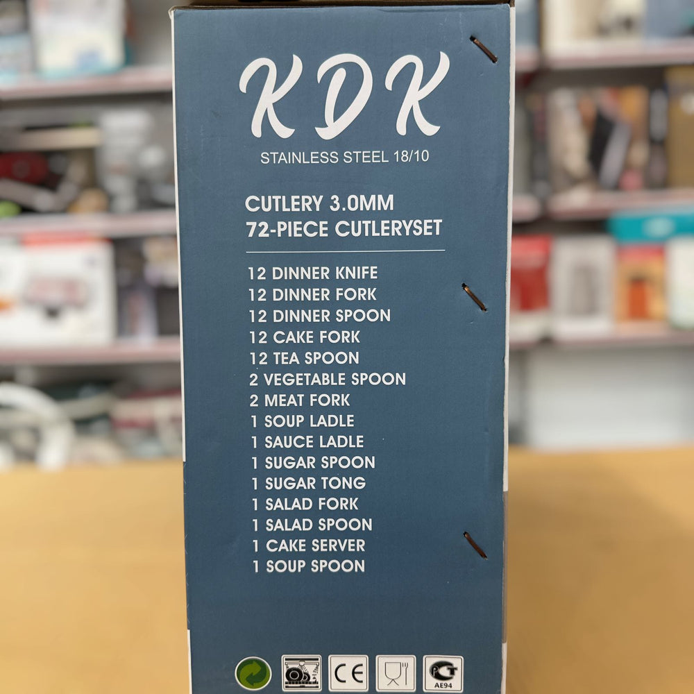 KDK 72pcs Luxury Stainless Steel Cutlery Set with Gift Box