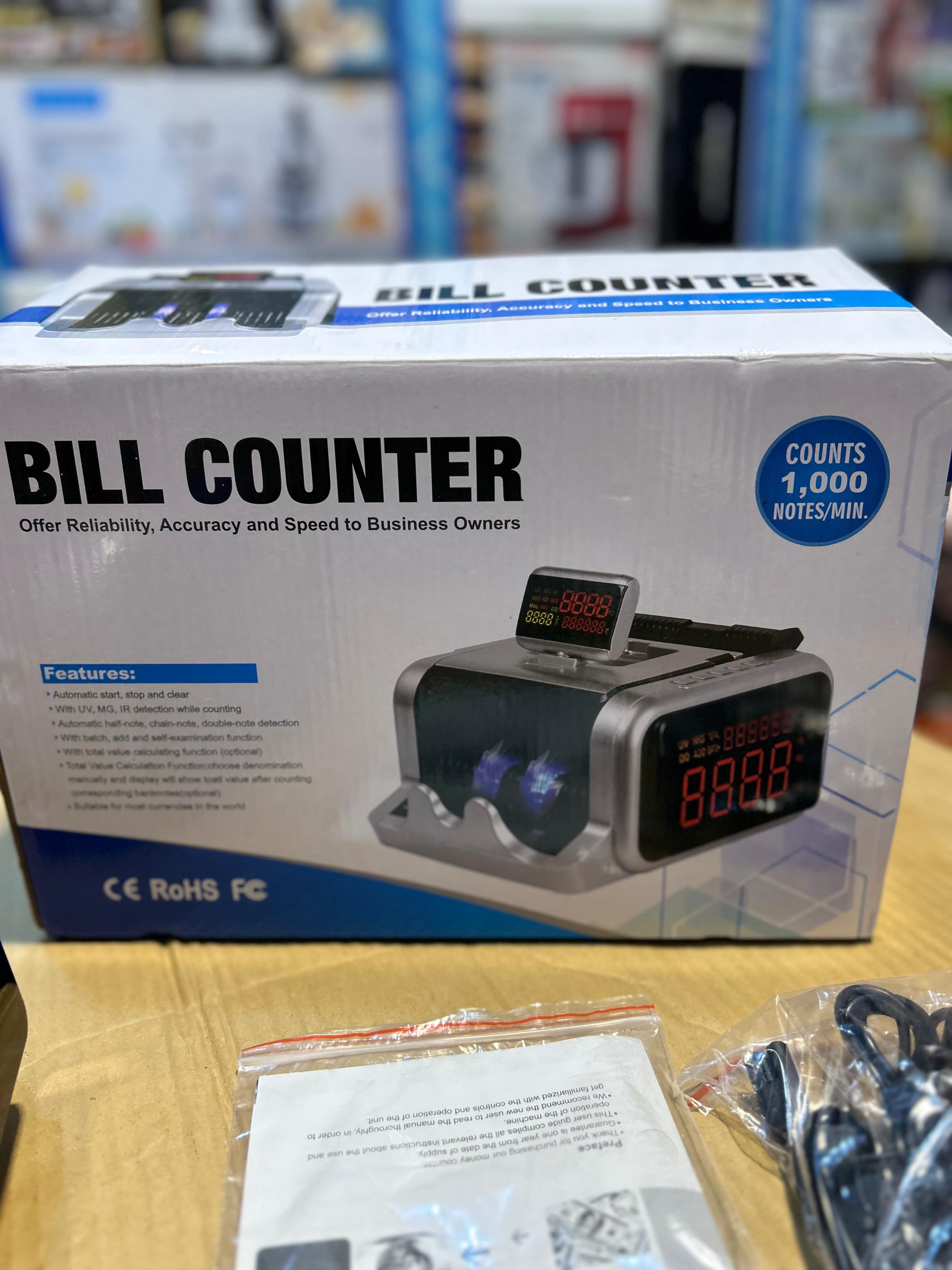 Rechargeable Bill Counter Machine – Portable & Accurate Cash Counting