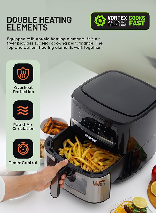 Geepas 4.5L Vortex Air Fryer 37541