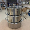 6-Piece Deep Laser Coated Casserole Set 28cm-32cm with Lids