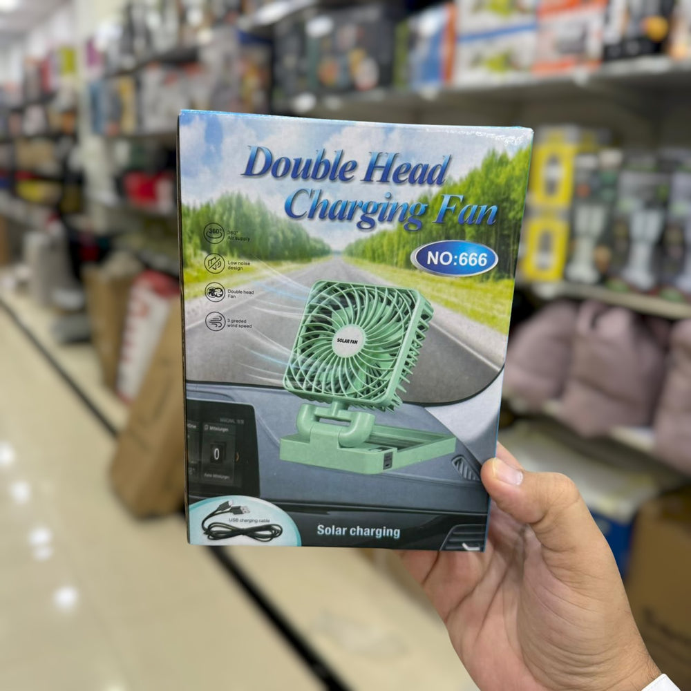 Foldable Solar Rechargeable Fan 666