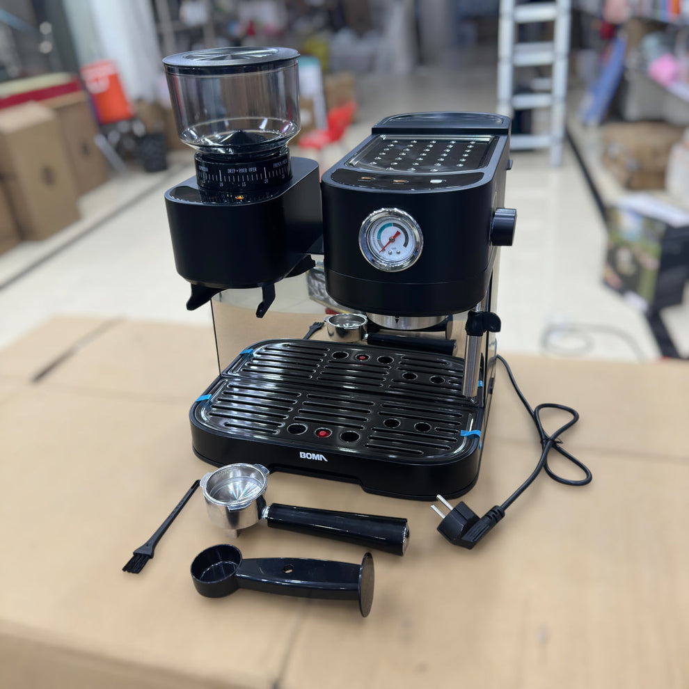 Boma 2 in 1 Espresso Coffee Machine with Grinder BM-6897