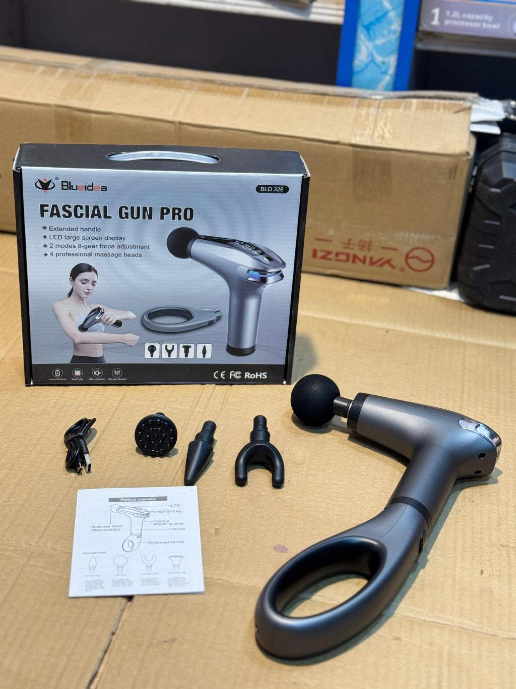 Fascial Massage Gun Pro BLZ-326 | Deep Tissue Muscle Massager