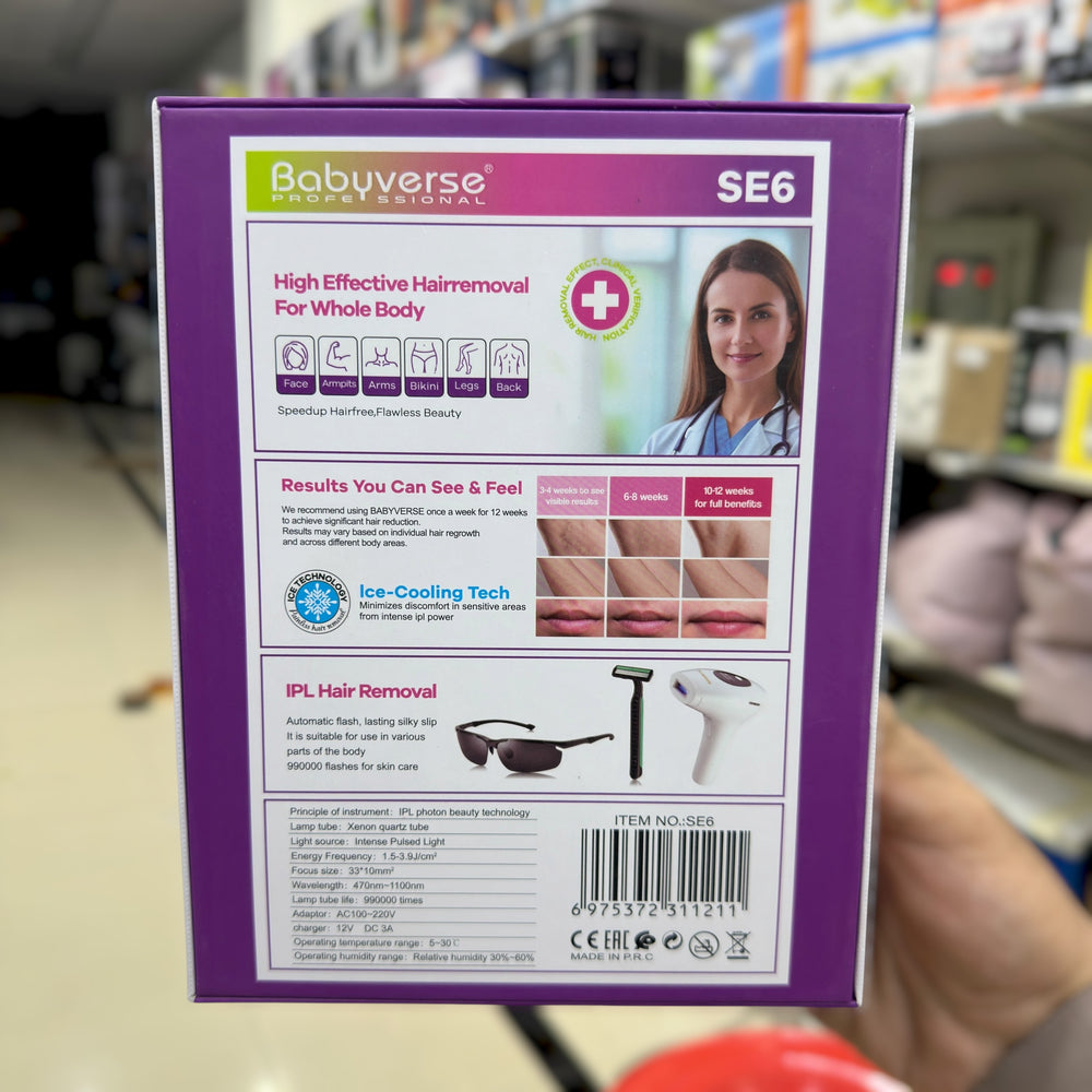 Babyverse IPL Laser Hair Remover SE6