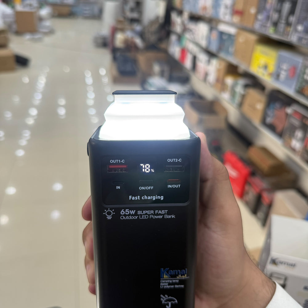 Foldable LED Quick Charge Power Banks