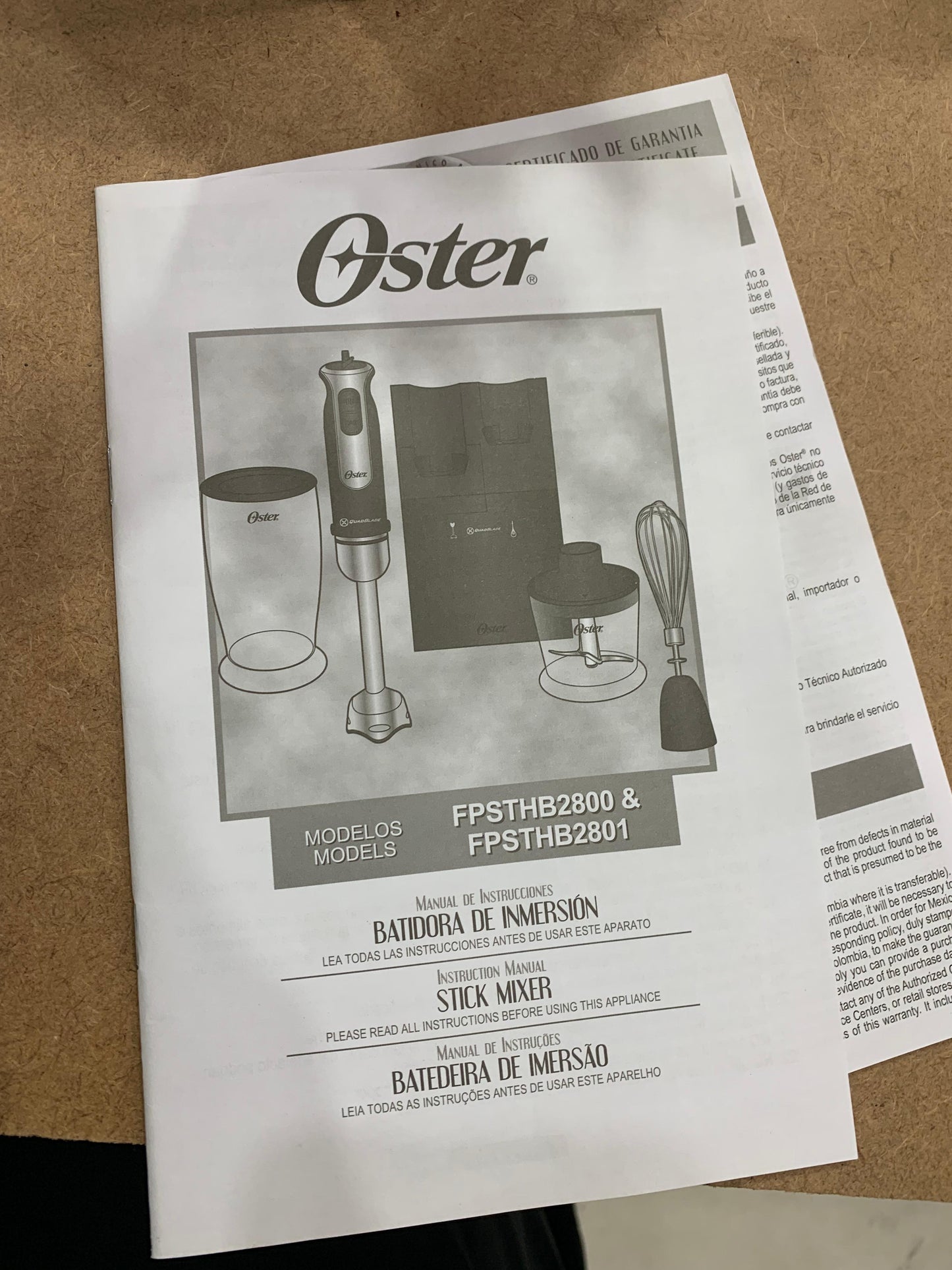 Oster 4-in-1 Hand Blender Set