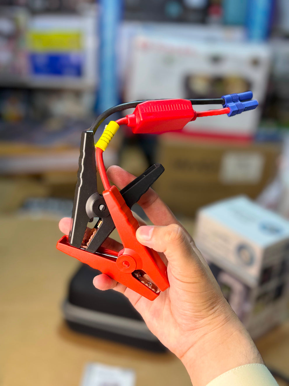 12V Universal Jump Starter & Air Compressor – Digital LCD Auto Shut-Off Inflator 4-in-1 Emergency Jump Starter | Power Bank, Tire Inflator & LED Work Light