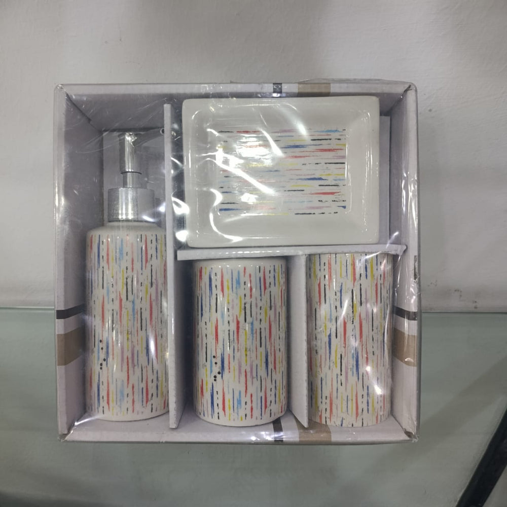Ceramic 4pcs Bathroom Accessories Set